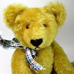 Artiste allemand Teddy Bear JOHANNA HAIDA vtg 1995 ALBERT en mohair doré 18 signé