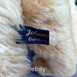 Artiste allemand Teddy Bear JOHANNA HAIDA vtg 1995 ALBERT en mohair doré 18 signé