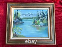 Artiste de gingembre Paysage abstrait Ooak 27,5 x 23,5 Abstrait original