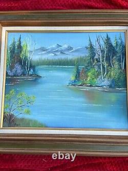 Artiste de gingembre Paysage abstrait Ooak 27,5 x 23,5 Abstrait original