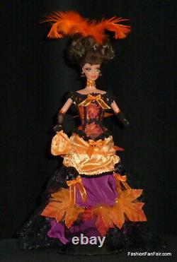 Belle Promenade D'automne Ooak Victorian Barbie Doll Feuilles D'automne Hallow Fff