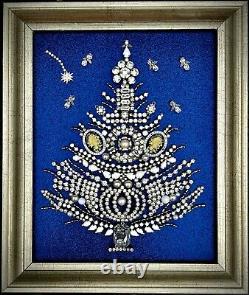 Bijoux À Cadre D'arbre De Noël Un D'un Genre Artunique Cadeauvintage Accueil Décor