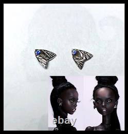 Boucles d'oreilles officielles en forme de papillon pour poupées Popovy Sisters J-15 BJD MSD OOAK