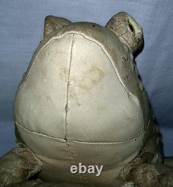 Charleen Kinser Tom's Toad 1981 Signé #166 Grenouille En Cuir 13 X 10 Artiste USA