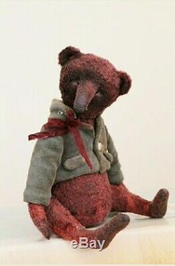 Collectionneurs Ooak Originale Cousu Main Artiste Teddy Bear 1/1