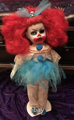 Creepy Circus Clown Doll Halloween Art Gothique Horreur Ooak Christie Creepydolls