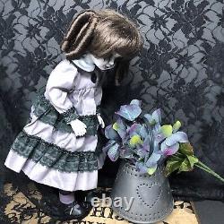 Creepy Gothique Horror Ghost Ooak Altered Repaint Dark Art Doll Halloween Prop