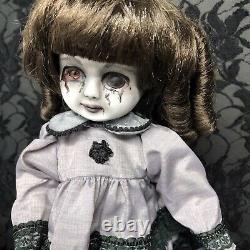 Creepy Gothique Horror Ghost Ooak Altered Repaint Dark Art Doll Halloween Prop