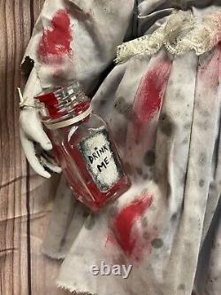 Creepy Halloween Prop Horreur Ooak Dark Art Doll Grande Alice Au Pays Des Merveilles Fille