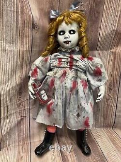 Creepy Halloween Prop Horreur Ooak Dark Art Doll Grande Alice Au Pays Des Merveilles Fille