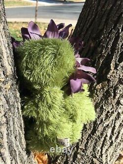 Dilly Dahlia Artiste Mohair Teddy Bears Virginia Jasmer Jazzbears Floral Vintage
