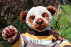 En Peluche Réaliste Bear Stuffed Collectionnable Jouet D'art Fait Main Jouet