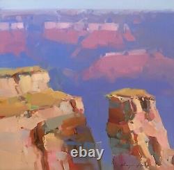 Grand Canyon, Peinture Originale À L’huile, Œuvres D’art Faites À La Main, Unique En Son Genre