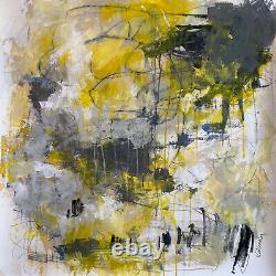 Grande peinture originale OOAK Mouvement d'Art Urbain Contemporain par Kat