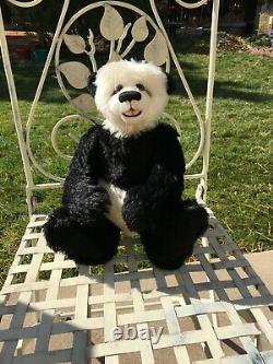 Htf Small Panda Artiste Mohair Teddy Bears Claudia Wagner Open-mouth Vintage 14