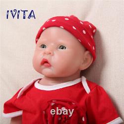 Ivita 20'' Full Body Silicone Doll Lifelike Bébé Fille Nouveau-né Enfant Cadeau