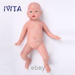 Ivita 20'' Full Body Silicone Doll Lifelike Bébé Fille Nouveau-né Enfant Cadeau