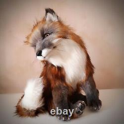 Jouet À Collectionner Réaliste Fait Main Fox Ooak (45cm)