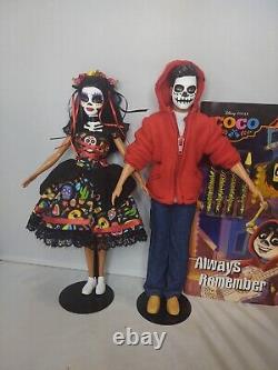 Ken Barbie Doll Ooak Set Dia De Los Muertos Jour Du Mort Disney Coco Livre Lot