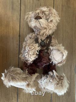 L'artiste Ooak Mohair Teddy Bear Plush Par Peggy Deyle De Peggy's Teddies Collector