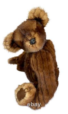 Large 19.5 Ooak Hand Made Real Mink Fur Artist Teddy Bear Apple Valley, Mn