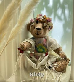 Linda Ooak Artist Vintage Handmade A Trunk Teddy Par Penny Noble Teddy Bear 1/1