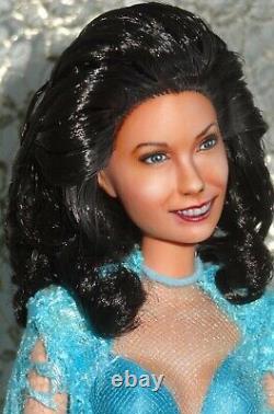 Loretta Lynn Barbie Doll Celebrity Robe & Guitare Bleue Artisanale Ooak By Olia