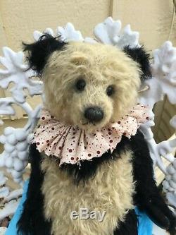 Myrtle Artiste Mohair Teddy Bear Htf Panda Jacqueline Hiver 16 Ooak