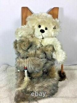 OOAK Magnifique Ours d'Artiste de 12 pouces en Papoos par Susan Redstreake Geary de Bear Paws