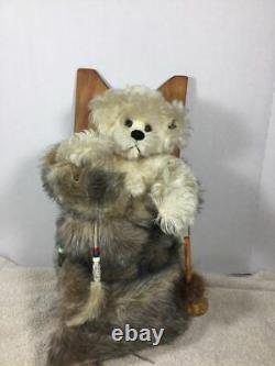 OOAK Magnifique Ours d'Artiste de 12 pouces en Papoos par Susan Redstreake Geary de Bear Paws