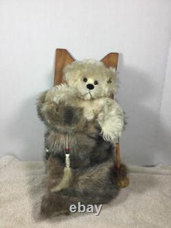 OOAK Magnifique Ours d'Artiste de 12 pouces en Papoos par Susan Redstreake Geary de Bear Paws