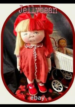 One Of A Kind Artist Doll Par Jan Shackelford, 2021 Valentine Toddler Jelly Bean