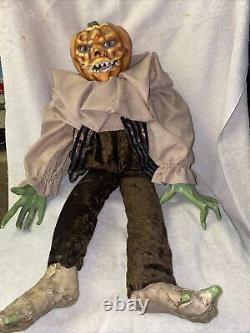 Ooak 30 Pumpkin Zombie Halloween Doll Artiste Fait À La Main Jon Mai 1997