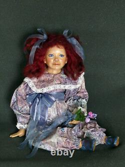 Ooak Artist Original Doll Linda De Cindy Koch. Wax-over-terracotta
