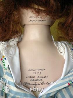 Ooak Artist Original Porcelaine Doll Selena De Marilyn Bolden. Preuve Artistique