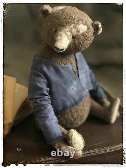 Ooak Artiste Teddy Bear, Ours En Peluche Fait Main, Jouet De Collection, Ours En Peluche
