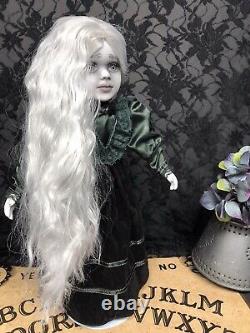 Ooak Creepy Gothique Horror Dark Ghost Spirit Artiste Repeint Doll Halloween Prop