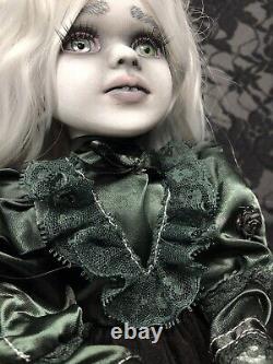 Ooak Creepy Gothique Horror Dark Ghost Spirit Artiste Repeint Doll Halloween Prop