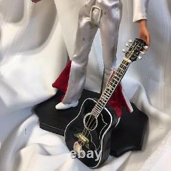 Ooak Elvis Repaint Doll, Combinaison De Saut À La Main Eagle, Guitare Ébène Artisanale