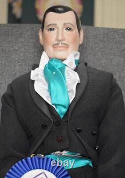 Ooak Est Parti Avec Le Rhett Butler 25 Porcelaine Doll Dans Tux And Tails