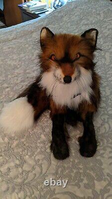 Ooak Handmade Custom Collectible Possible Jointed Plush Red Fox Soft Sculpture