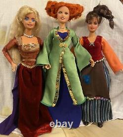 Ooak Hocus Pocus Barbie Poupées Set Custom Repaint Handmade Collector Art Witches