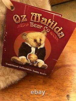 Ooak Ivory Mohair Bear Chubby Chuckles Par Oz Matilda Lisa Rosenbaum
