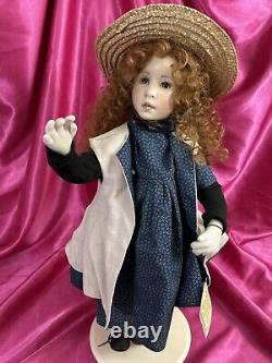 Ooak Original Linda Murray Shell Cloth Doll Millie Peint À La Main & Coa 22 Signé