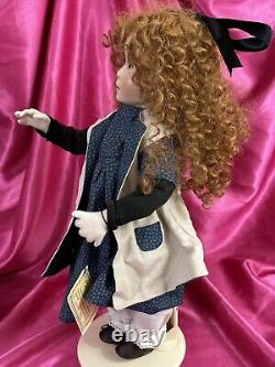 Ooak Original Linda Murray Shell Cloth Doll Millie Peint À La Main & Coa 22 Signé