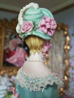 Ooak Porcelain Doll Artiste Par Costume Sally Cutts Par Susan Sirkis Moulé Hair # 1