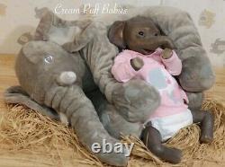 Ooak Reborn Baby Elephant Doll Babette Par Melissa Mccrory Dumbo Reborn Dolls