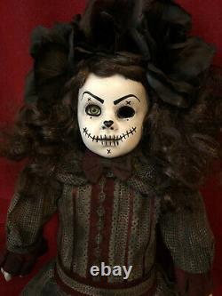 Ooak X Grandes Piqûres D'un Oeil Fille Creepy Horror Doll Art Christie Creepydolls