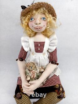 Original Ooak Art Doll Daisy Réalisé À La Main/créé 21 Embouts, 2022 Man-003