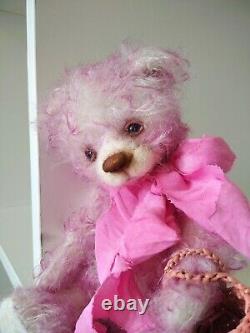 Ours en peluche Flamant rose Teddy OOAK par Voitenko Ukraine